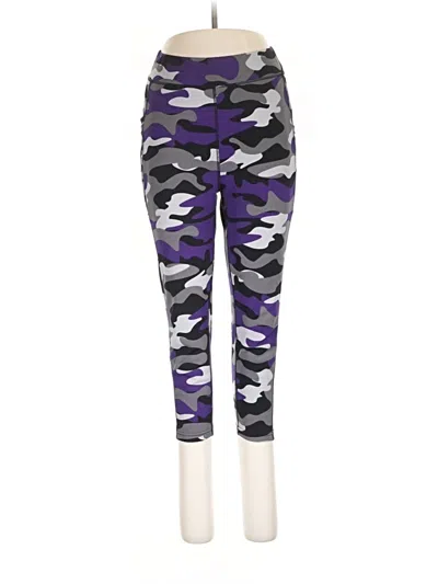 Pre-owned Pop Fit Active Pants In Purple