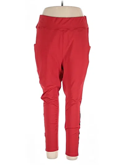 Pre-owned Pop Fit Track Pants In Red