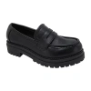 Pop Henson Womens Moc Loafers In Black
