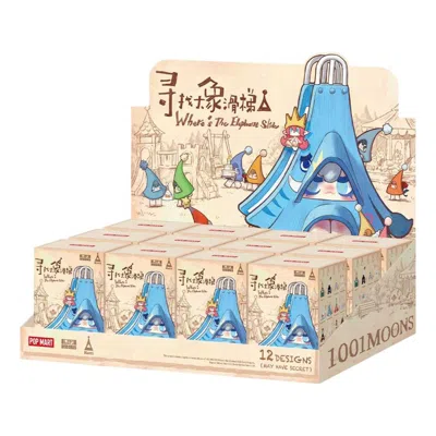 Pop Mart 1001moons Where's The Elephant Slide Figure Sealed Case (12 Blind Boxes) In Multi