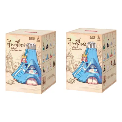 Pop Mart 1001moons Where's The Elephant Slide Figure Sealed Case (2 Blind Boxes) In Multi