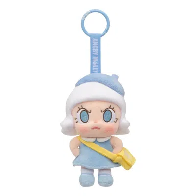 Pop Mart Angry Molly Angry Energy Series Plush Pedant 'blue Fire' Super Secret Edition In Pattern