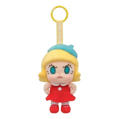 Pop Mart Angry Molly Angry Energy Series Plush Pedant 'red Fire' In Orange
