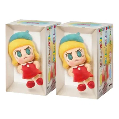 Pop Mart Angry Molly Angry Energy Series Plush Pedant Seal Case (2 Blind Boxes) In Pink