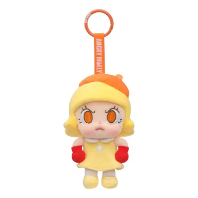 Pop Mart Angry Molly Angry Energy Series Plush Pedant 'yellow Fire' Secret Edition A In Red