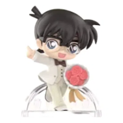 Pop Mart Anniversary Celebration Figure 'conan Edogawa' In Animal Print