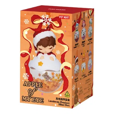 Pop Mart Apple Of My Eye Luminous Pendant Sealed Case (1 Blind Box) In Burgundy