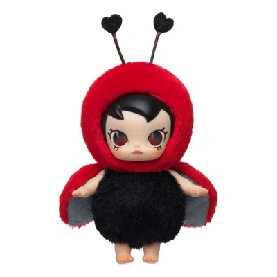 Pop Mart Baby Molly Buggy Roam Series Vinyl Plush Pendant 'crying Bubble' In Black