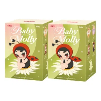 Pop Mart Baby Molly Buggy Roam Series Vinyl Plush Pendant Sealed Case (2 Blind Boxes) In Yellow