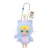 Pop Mart Baby Molly Pocket Friends Vinyl Plush Pendant 'feeling Blue' In Multi