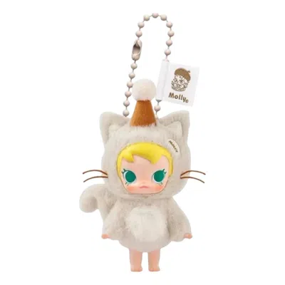 Pop Mart Baby Molly Pocket Friends Vinyl Plush Pendant 'it's Snack Time' In Multi