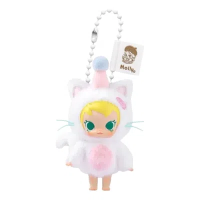 Pop Mart Baby Molly Pocket Friends Vinyl Plush Pendant 'pet My Head' In Multi