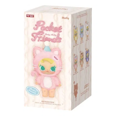 Pop Mart Baby Molly Pocket Friends Vinyl Plush Pendant Sealed Case (1 Blind Box) In Multi