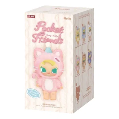 Pop Mart Baby Molly Pocket Friends Vinyl Plush Pendant Sealed Case (1 Blind Box) In Brown