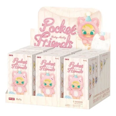 Pop Mart Baby Molly Pocket Friends Vinyl Plush Pendant Sealed Case (6 Blind Boxes) In Multi