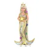 Pop Mart Barbie Style Icon '1996 Jewel Hair Mermaid Barbie' In Gold