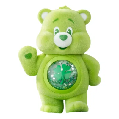 Pop Mart Kids'  Care Bears Colorful Hugs Figures 'good Luck Bear' In Green