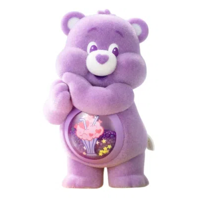 Pop Mart Care Bears Colorful Hugs Figures 'share Bear' In Purple