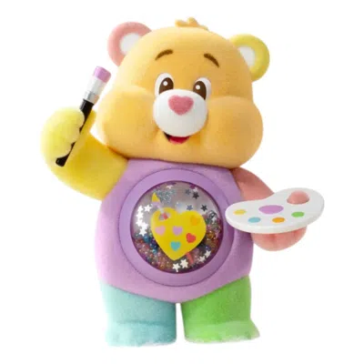 Pop Mart Care Bears Colorful Hugs Figures 'work Of Heart Bear' Secrect Edition In Yellow