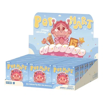 Pop Mart Celebrate This Moment Fridge Magnet Sealed Case (15 Blind Boxes) In Blue