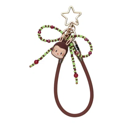 Pop Mart Celebrating The Moment Series Cable Pendant 'countdown' In Brown