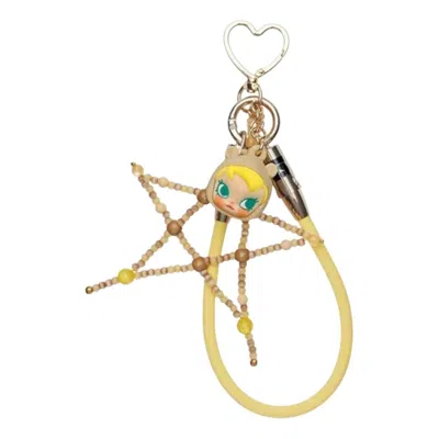 Pop Mart Celebrating The Moment Series Cable Pendant 'little Cutie' In Gold
