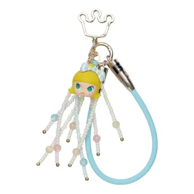 Pop Mart Kids'  Celebrating The Moment Series Cable Pendant 'party Sweetheart' Secret Edition In Blue