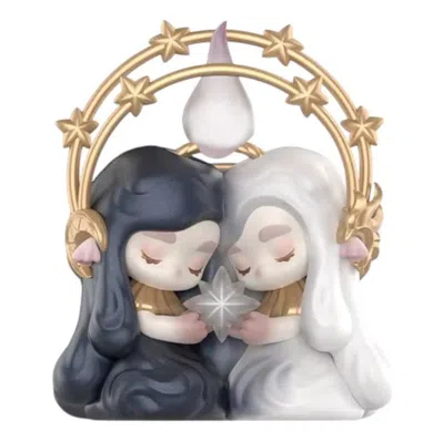 Pop Mart Chaka Candle Whisper Figures 'unity' Secret Edition In Metallic