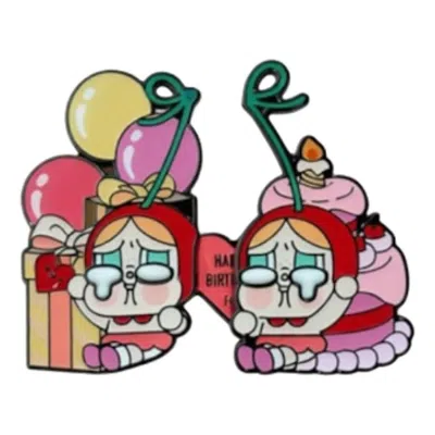 Pop Mart Crybaby Birthday Badge In Multi