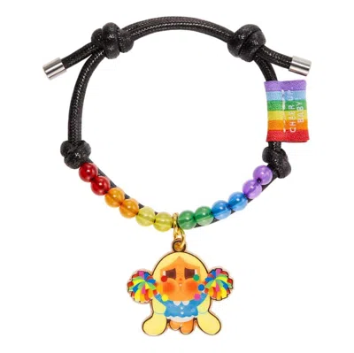 Pop Mart Crybaby Cheer Up Baby Rainbow Bracelet 'cheerleader' Secret Edition In Multi