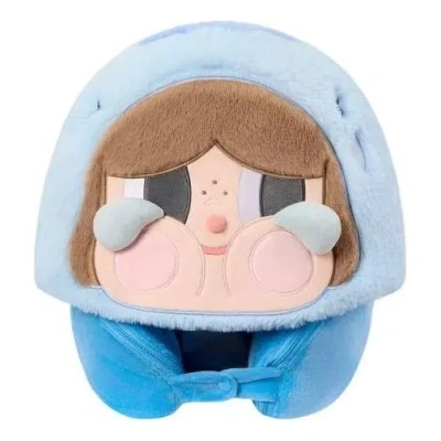Pop Mart Crybaby Cry Me An Ocean Series - 2-in-1 Neck Pillow 'the Jellyfish' In Purple