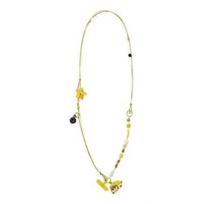 Pop Mart Crybaby Cry Me An Ocean Series 3-in-1 Detachable Phone Charm 'the Pufferfish' In Gold