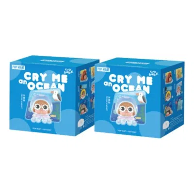 Pop Mart Crybaby Cry Me An Ocean Series Fridge Magnet Sealed Case (2 Blind Boxes) In Metallic
