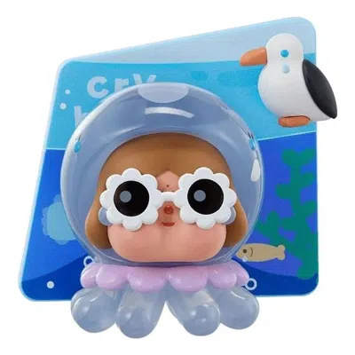 Pop Mart Crybaby Cry Me An Ocean Series Fridge Magnet 'the Jellyfish' In Orange