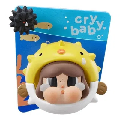 Pop Mart Crybaby Cry Me An Ocean Series Fridge Magnet 'the Pufferfish' In Metallic