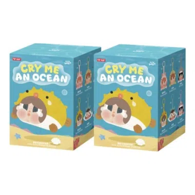 Pop Mart Crybaby Cry Me An Ocean Series Vinyl Plush Pendant Sealed Case (2 Blind Boxes) In Blue