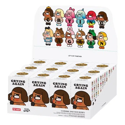 Pop Mart Crybaby Crying Again Figures Sealed Case (12 Blind Boxes) In Brown
