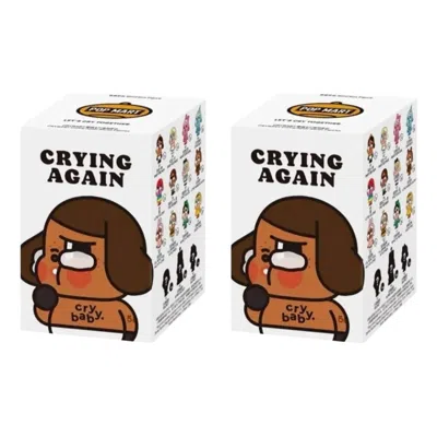 Pop Mart Crybaby Crying Again Figures Sealed Case (2 Blind Boxes) In White