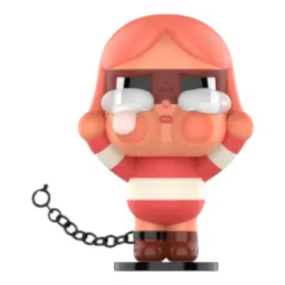 Pop Mart Crybaby Crying Again Figures 'the Robber Red Ver' Secret Edition In Pink