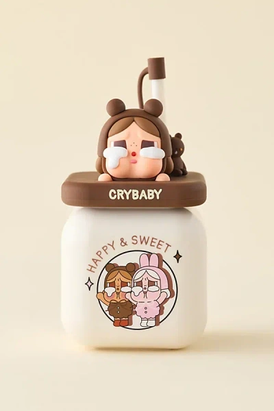Pop Mart Crybaby Crying Again Series Straw Ceramic Travel Cup In Brown At Urban Outfitters In Multi