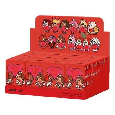 Pop Mart Crybaby Crying For Love Figures Sealed Case (12 Blind Boxes) In Brown