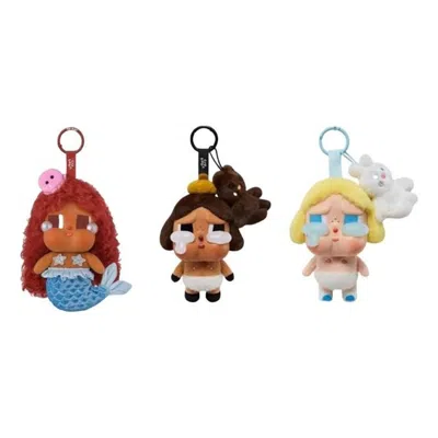 Pop Mart Crybaby Crying Vinyl Face Plush Set ' Merbaby Tears Baby Brown Baby Blonde' Limited Edition In Multi