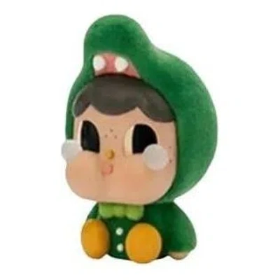 Pop Mart Crybaby Sad Zoo Doll Trendy Figures 'the Creepy Crocodile' In Green