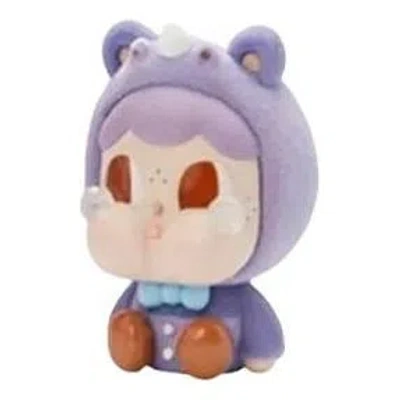 Pop Mart Crybaby Sad Zoo Doll Trendy Figures 'the Sassy Rhino' In Purple