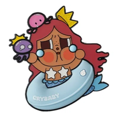Pop Mart Crybaby Vacation Mode On Series Fridge Magnet 'merbaby Tears' Secret Edition In Animal Print