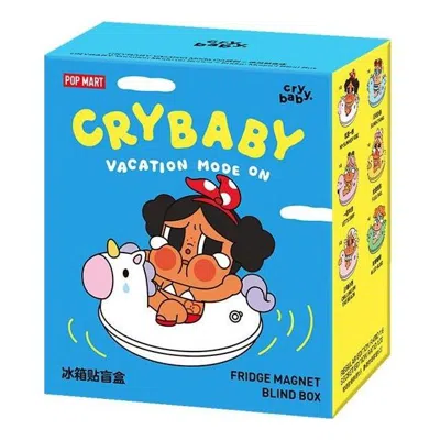 Pop Mart Crybaby Vacation Mode On Series Fridge Magnet Sealed Case (1 Blind Box) In Brown