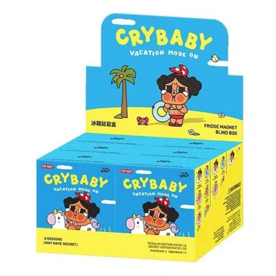 Pop Mart Crybaby Vacation Mode On Series Fridge Magnet Sealed Cases (6 Blind Boxes) In Multi