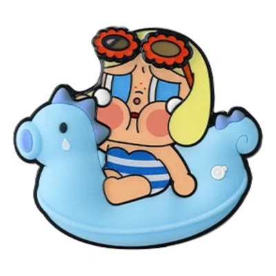 Pop Mart Crybaby Vacation Mode On Series Fridge Magnet 'sunbathing' In Multi