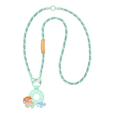 Pop Mart Crybaby Vacation Mode On Series Long Lanyard 'glug-glug' In Blue