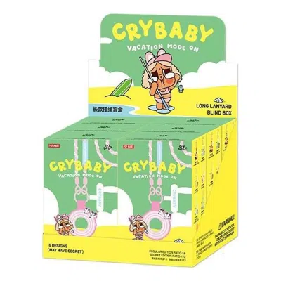Pop Mart Crybaby Vacation Mode On Series Long Lanyard Seal Cases (6 Blind Box) In Multi